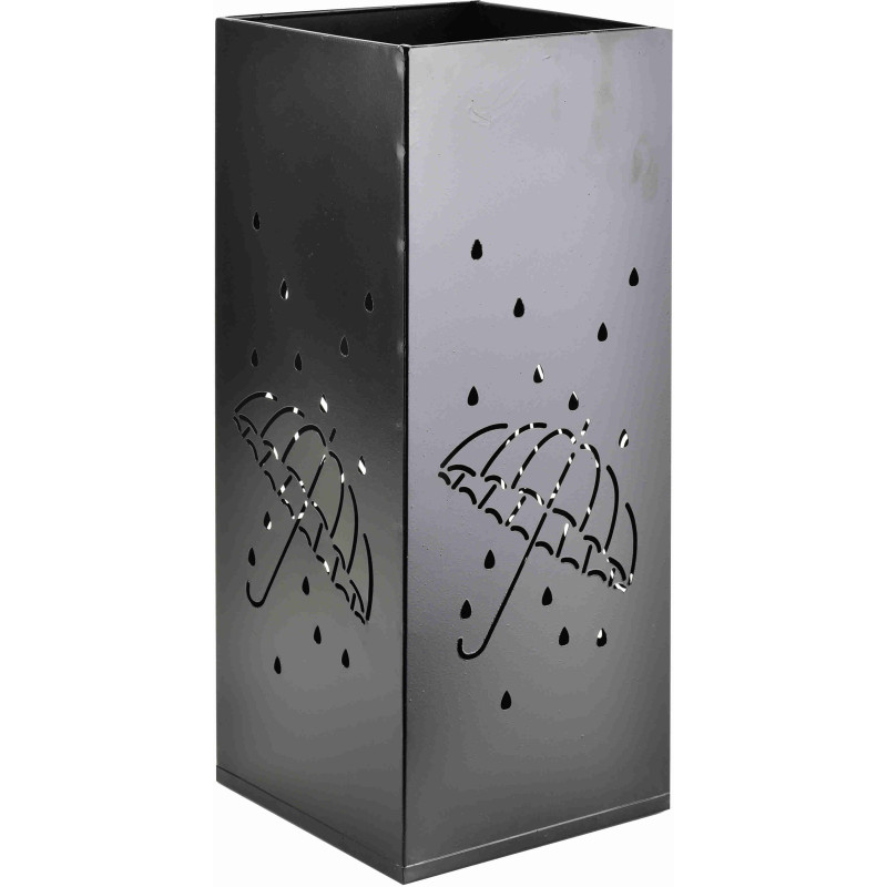 Porte-parapluies noir métal 48,5 cm Pluviora  - 1