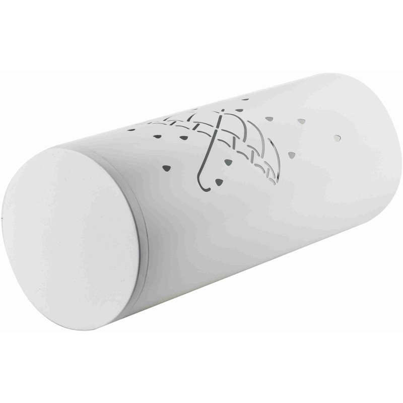 Porte-parapluies blanc métal ajouré 45,5 cm Pluviora  - 3