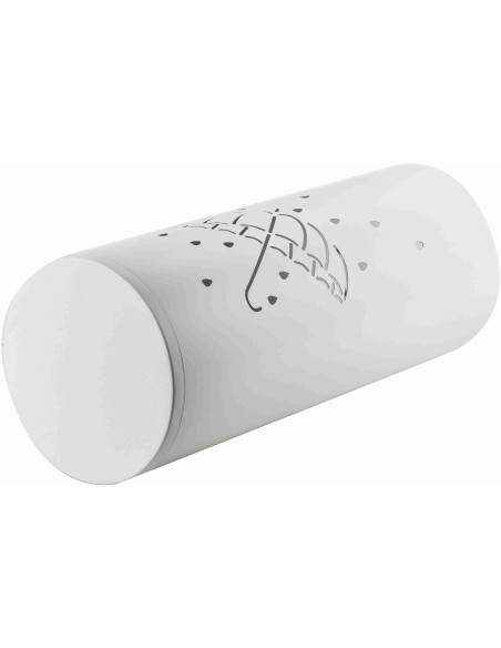 Porte-parapluies blanc métal ajouré 45,5 cm Pluviora  - 3