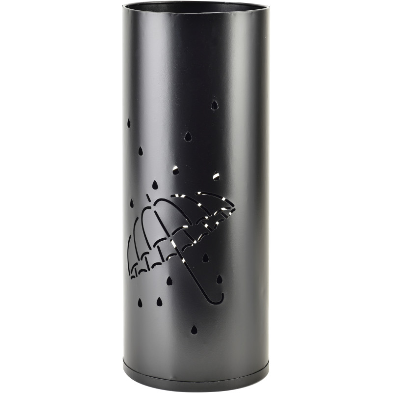 Porte-parapluies noir métal ajouré 45,5 cm Pluviora  - 1