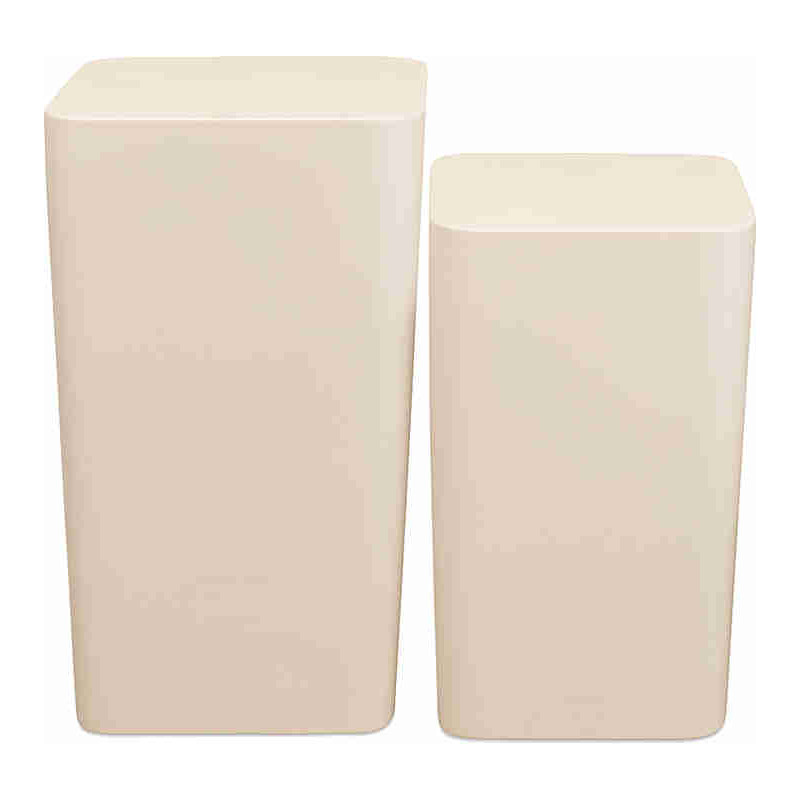 Set de 2 tables d’appoint métal ivoire Mio S|P Collection - 1