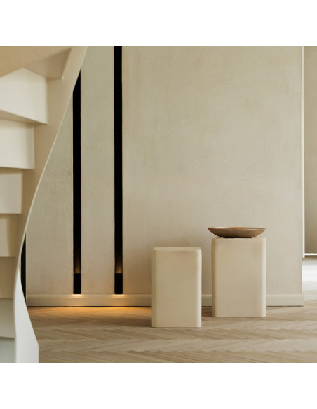 Set de 2 tables d’appoint métal ivoire Mio S|P Collection - 7