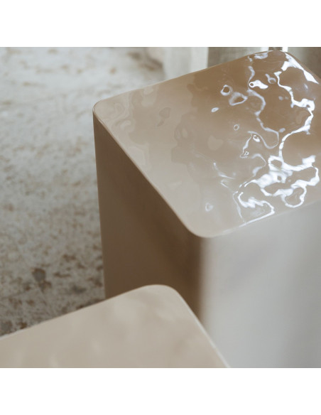 Set de 2 tables d’appoint métal ivoire Mio S|P Collection - 8