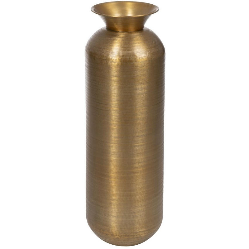 Grand vase en aluminium doré vieilli 88,9 cm Dendera Ixia - 1