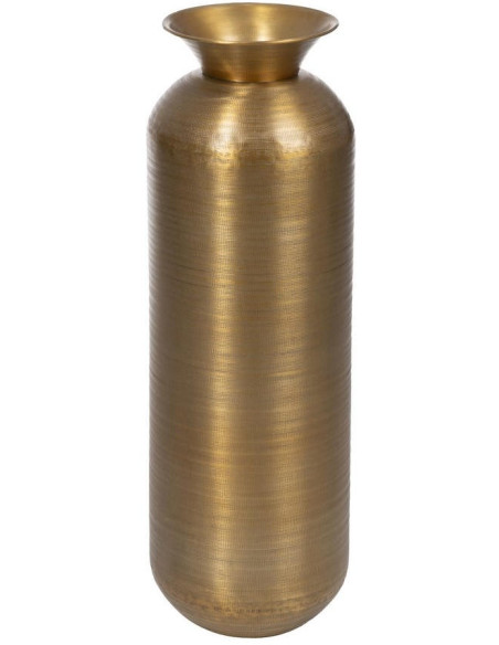Grand vase en aluminium doré vieilli 88,9 cm Dendera Ixia - 1