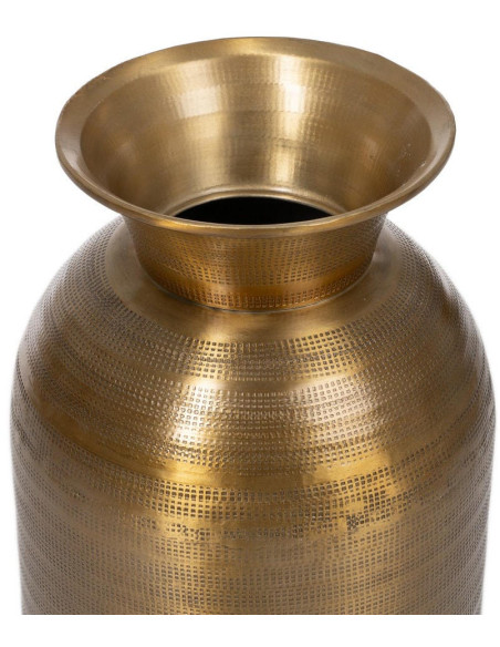 Grand vase en aluminium doré vieilli 88,9 cm Dendera Ixia - 2