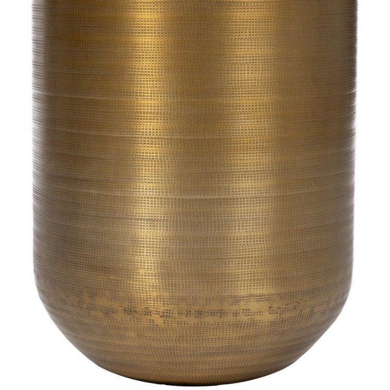 Grand vase en aluminium doré vieilli 88,9 cm Dendera Ixia - 5