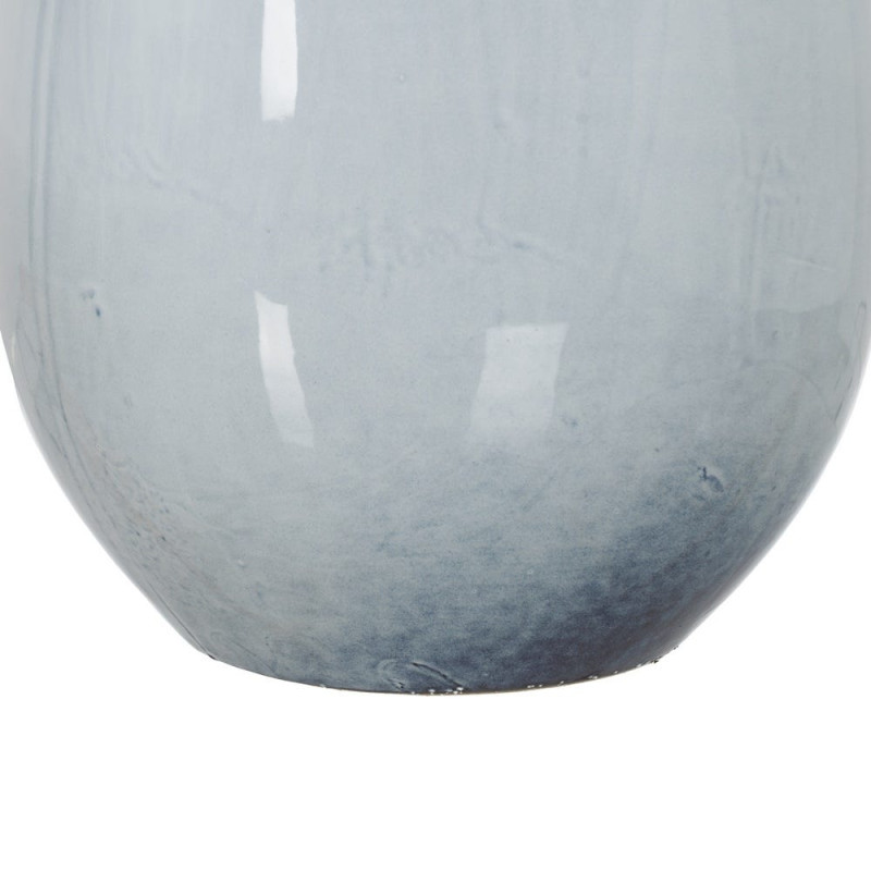 Vase céramique bleu décoratif sculpté 37 cm Thalvoria Ixia - 5