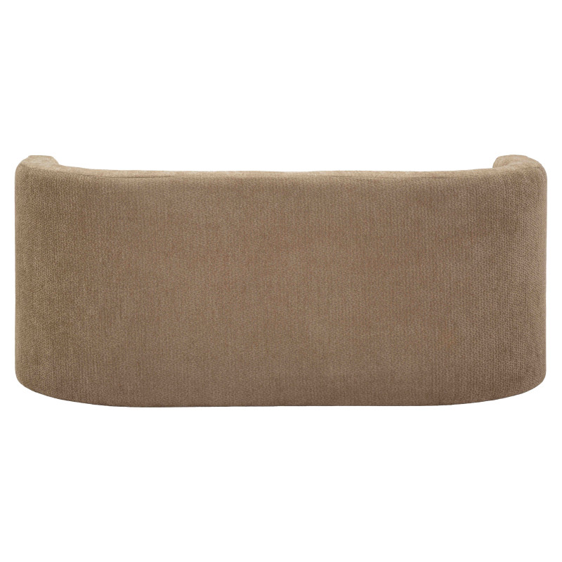 Banquette bout de lit bouclette beige marron 124x51x53 cm Solivane Mauro Ferretti - 6