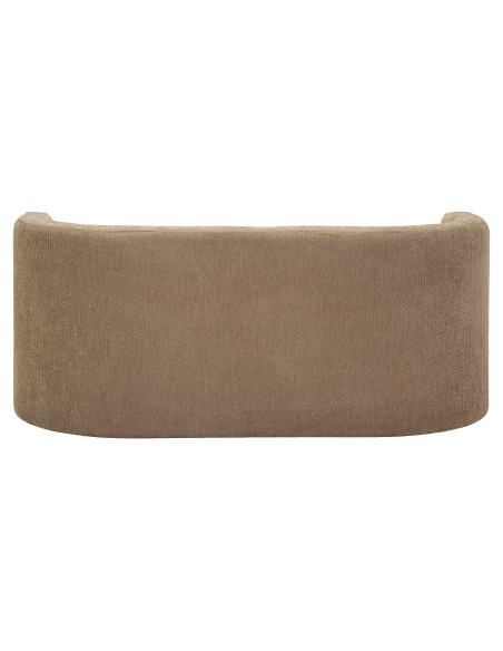 Banquette bout de lit bouclette beige marron 124x51x53 cm Solivane Mauro Ferretti - 6