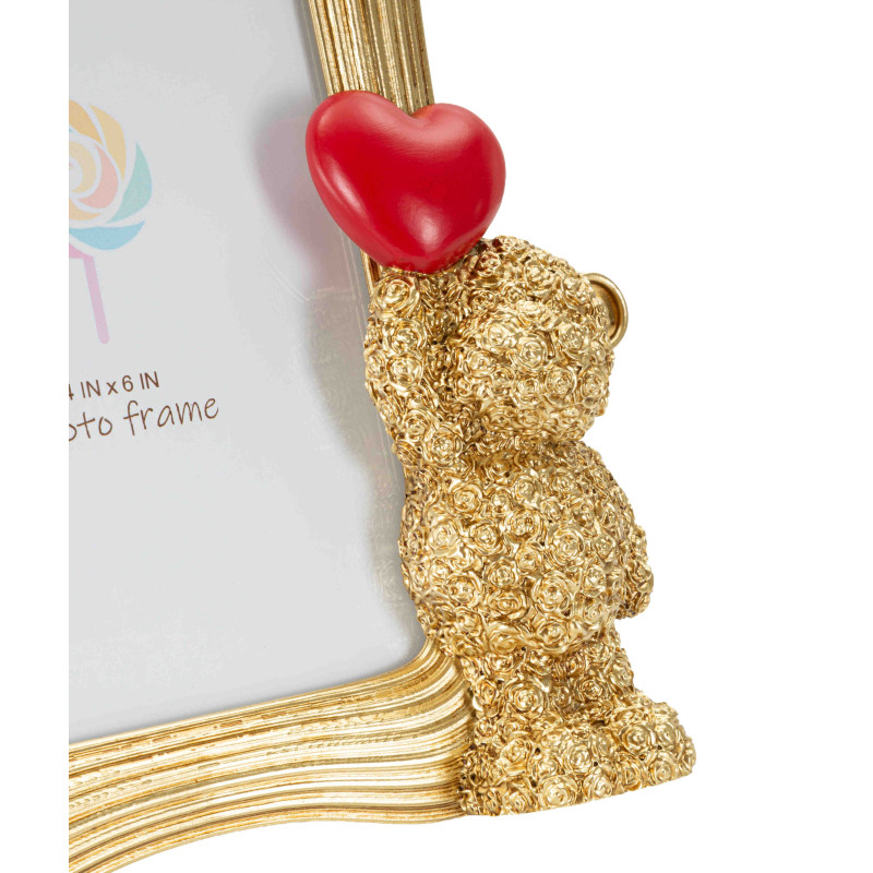 Cadre photo ourson doré 16,4x3,5x19,5 cm pour photo 10x15 Gilded Bear Mauro Ferretti - 4
