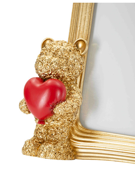 Cadre photo ourson doré 20,9x4,7x24,3 cm pour photo 15x20 Gilded Bear Mauro Ferretti - 4