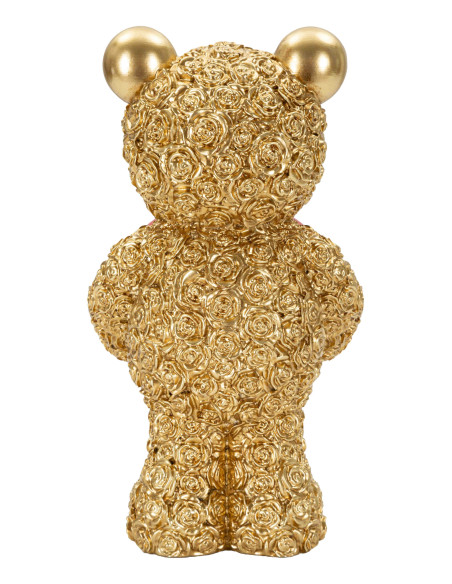 Statuette ourson doré cœur rouge 16 cm Gilded Bear Mauro Ferretti - 4