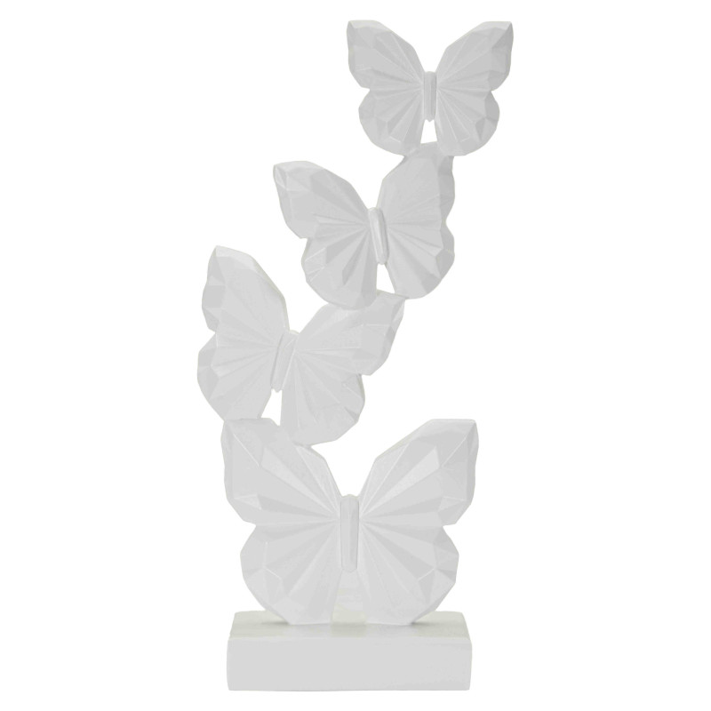 Statue papillons blanche 26 cm Butterfly Mauro Ferretti - 1