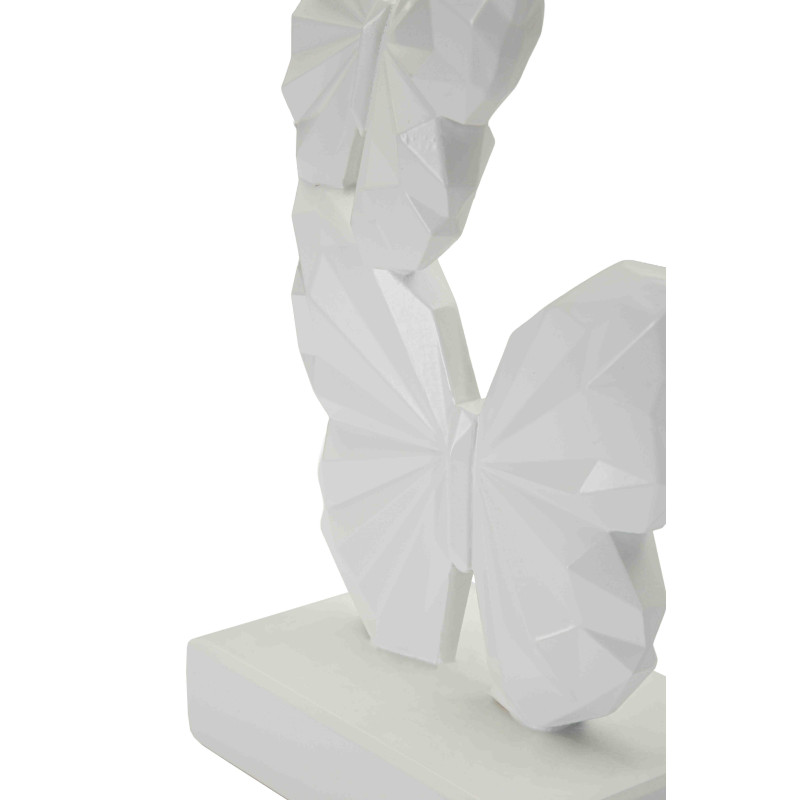 Statue papillons blanche 26 cm Butterfly Mauro Ferretti - 5