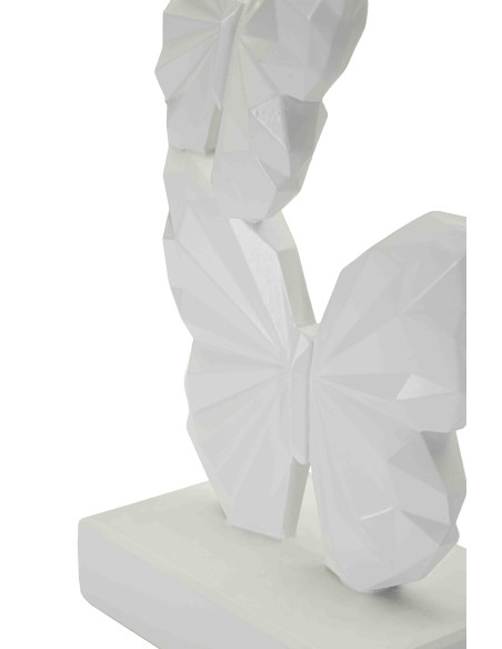 Statue papillons blanche 26 cm Butterfly Mauro Ferretti - 5