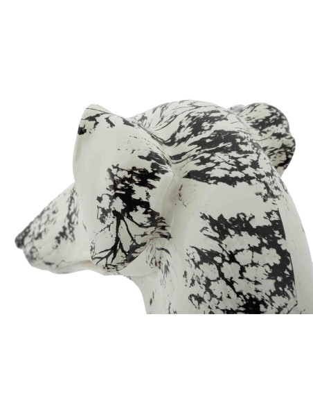Statue chien décorative noir blanc 78 cm Okinawa Mauro Ferretti - 7
