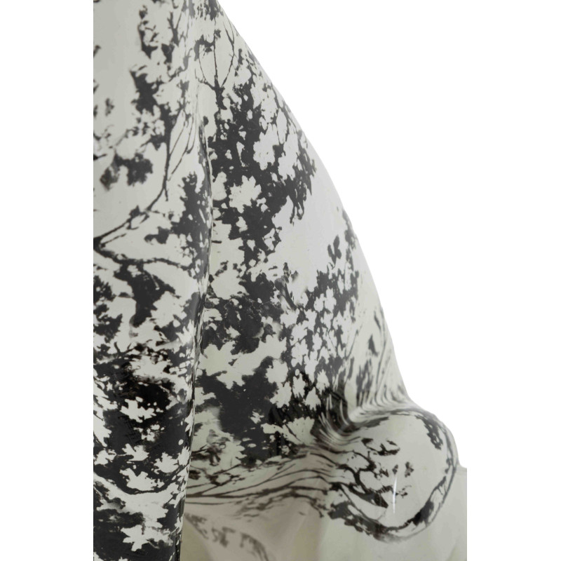 Statue léopard décorative noir blanc 42 cm Okinawa Mauro Ferretti - 6