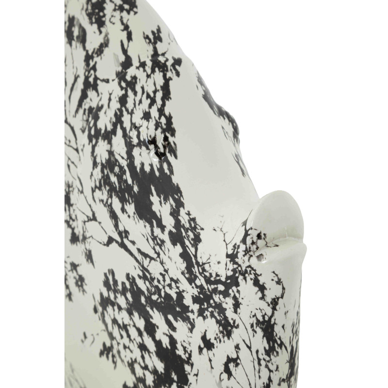 Statue poisson déco noir blanc 34 cm Okinawa Mauro Ferretti - 6