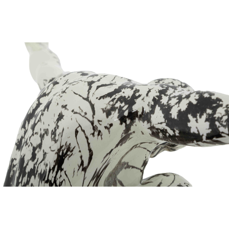 Sculpture gymnaste déco noir blanc 50 cm Okinawa Mauro Ferretti - 5