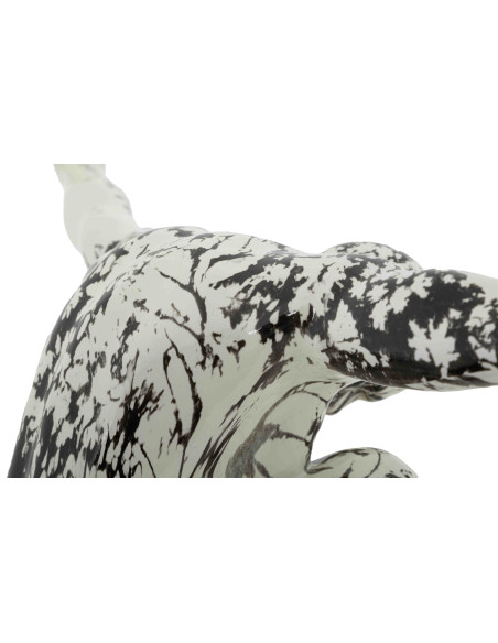 Sculpture gymnaste déco noir blanc 50 cm Okinawa Mauro Ferretti - 5