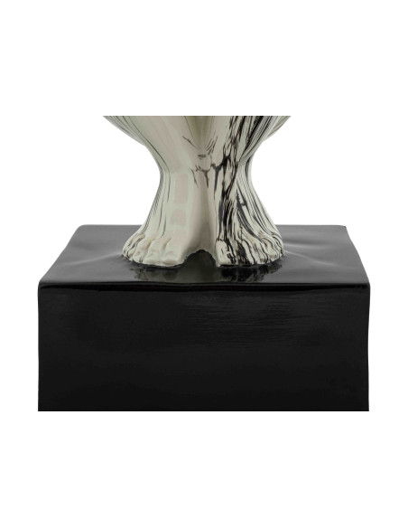 Sculpture gymnaste déco noir blanc 50 cm Okinawa Mauro Ferretti - 6
