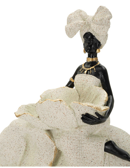 Statuette éléphant déco sable 19,5 cm Gilded Savannah Mauro Ferretti - 4