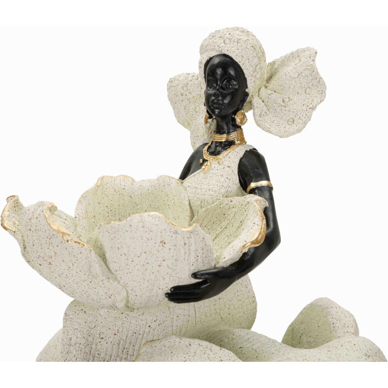 Statue éléphant femme savane 29 cm Gilded Savannah Mauro Ferretti - 5