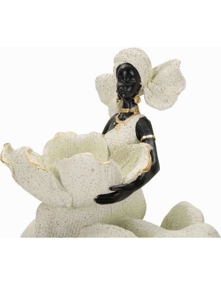 Statue éléphant femme savane 29 cm Gilded Savannah Mauro Ferretti - 5