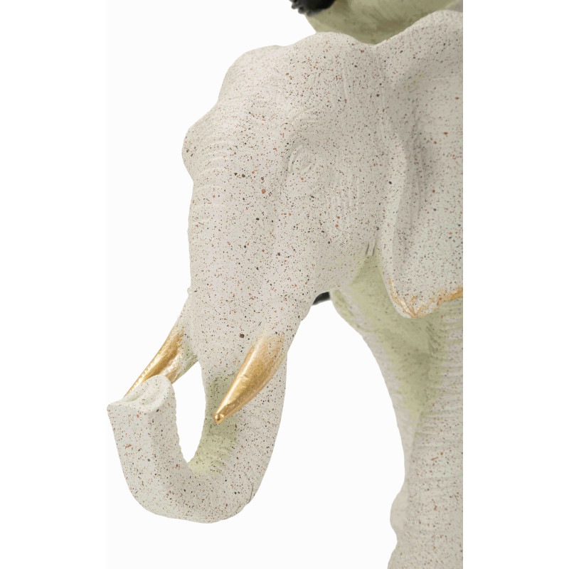 Statue éléphant femme savane 29 cm Gilded Savannah Mauro Ferretti - 6