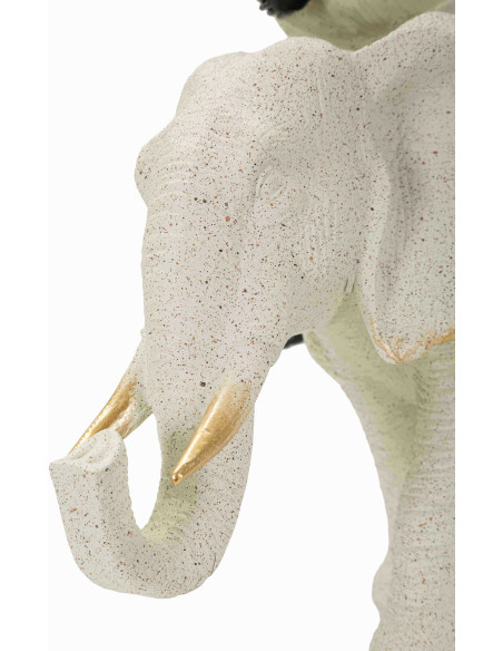Statue éléphant femme savane 29 cm Gilded Savannah Mauro Ferretti - 6