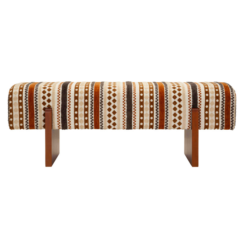 Banquette bout de lit motif ethnique 120 cm Mombasa Mauro Ferretti - 3