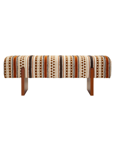 Banquette bout de lit motif ethnique 120 cm Mombasa Mauro Ferretti - 3
