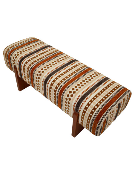 Banquette bout de lit motif ethnique 120 cm Mombasa Mauro Ferretti - 5