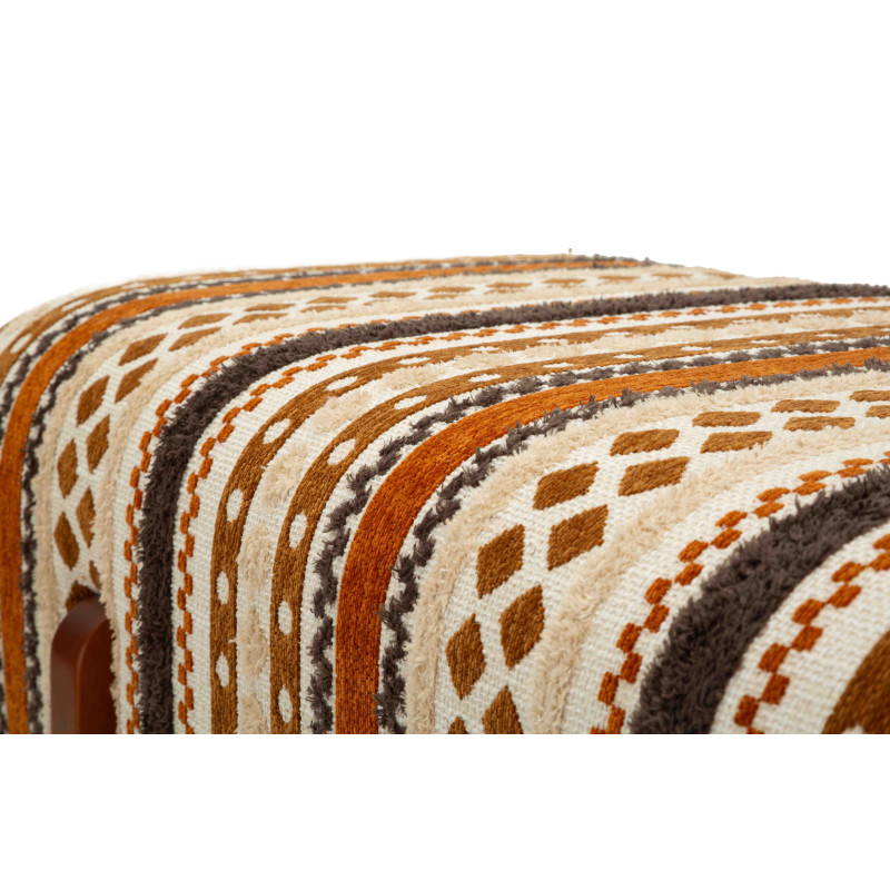 Banquette bout de lit motif ethnique 120 cm Mombasa Mauro Ferretti - 6