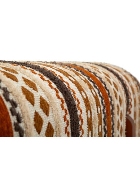 Banquette bout de lit motif ethnique 120 cm Mombasa Mauro Ferretti - 8