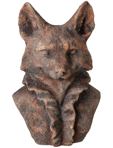 Statue renard décorative marron en polyrésine 29,5 cm Bialowieza J-Line - 1