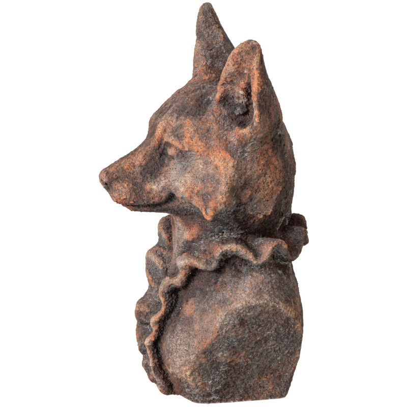 Statue renard décorative marron en polyrésine 29,5 cm Bialowieza J-Line - 3