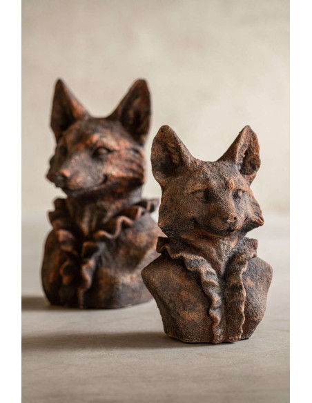 Statue renard décorative marron en polyrésine 29,5 cm Bialowieza J-Line - 2