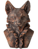 Grande statue renard décorative marron 38 cm Bialowieza