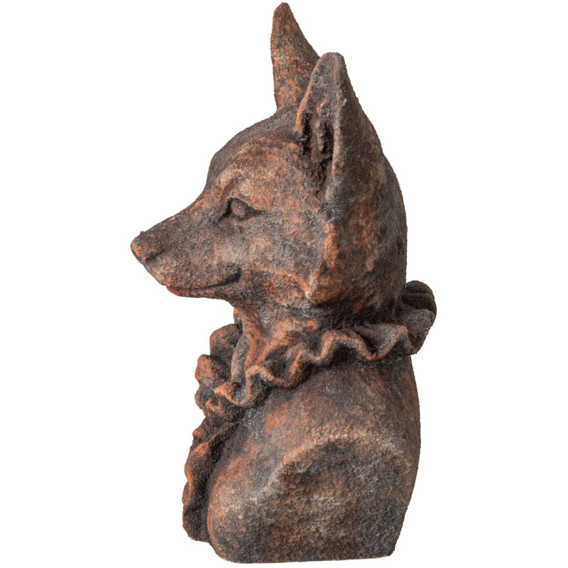 Grande statue renard décorative marron 38 cm Bialowieza J-Line - 3