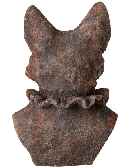 Grande statue renard décorative marron 38 cm Bialowieza J-Line - 4