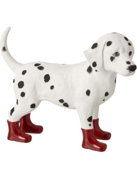Statuette chien dalmatien bottes rouges en polyrésine 30x10x24 cm Cavtat J-Line - 1