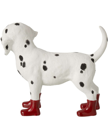 Statuette chien dalmatien bottes rouges en polyrésine 30x10x24 cm Cavtat J-Line - 4