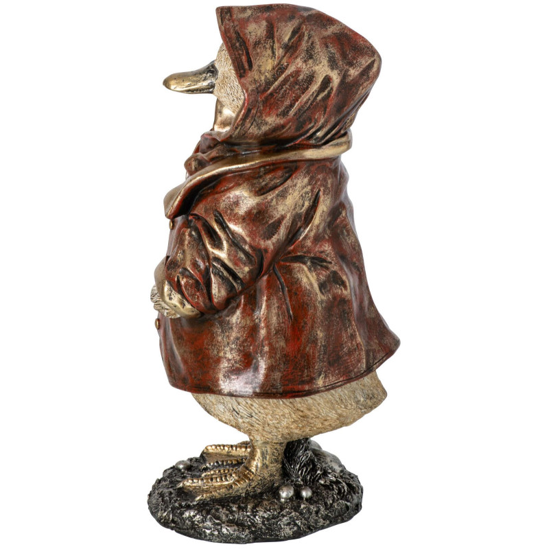 Statuette canard en ciré cuivre 22 cm Dokkum J-Line - 1