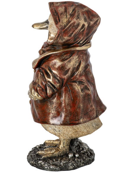 Statuette canard en ciré cuivre 22 cm Dokkum J-Line - 1