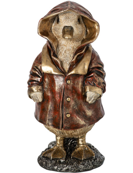 Statuette canard en ciré cuivre 22 cm Dokkum J-Line - 2