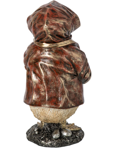 Statuette canard en ciré cuivre 22 cm Dokkum J-Line - 3