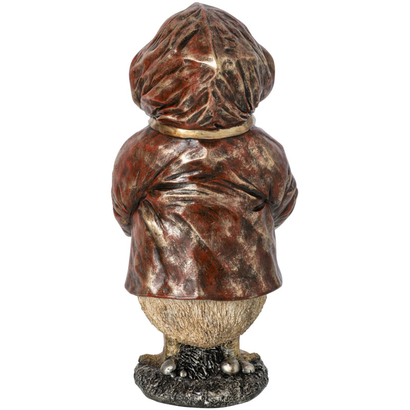 Statuette canard décorative en ciré cuivre 31 cm Dokkum J-Line - 3