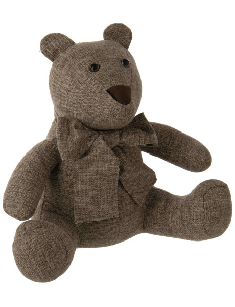 Cale-porte ours marron tissu 30,5 cm Appledore J-Line - 1